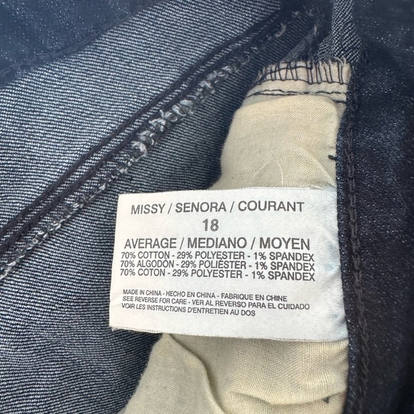 Kardashian Kollection Dark Blue Straight Jeans - Picture 2 of 4